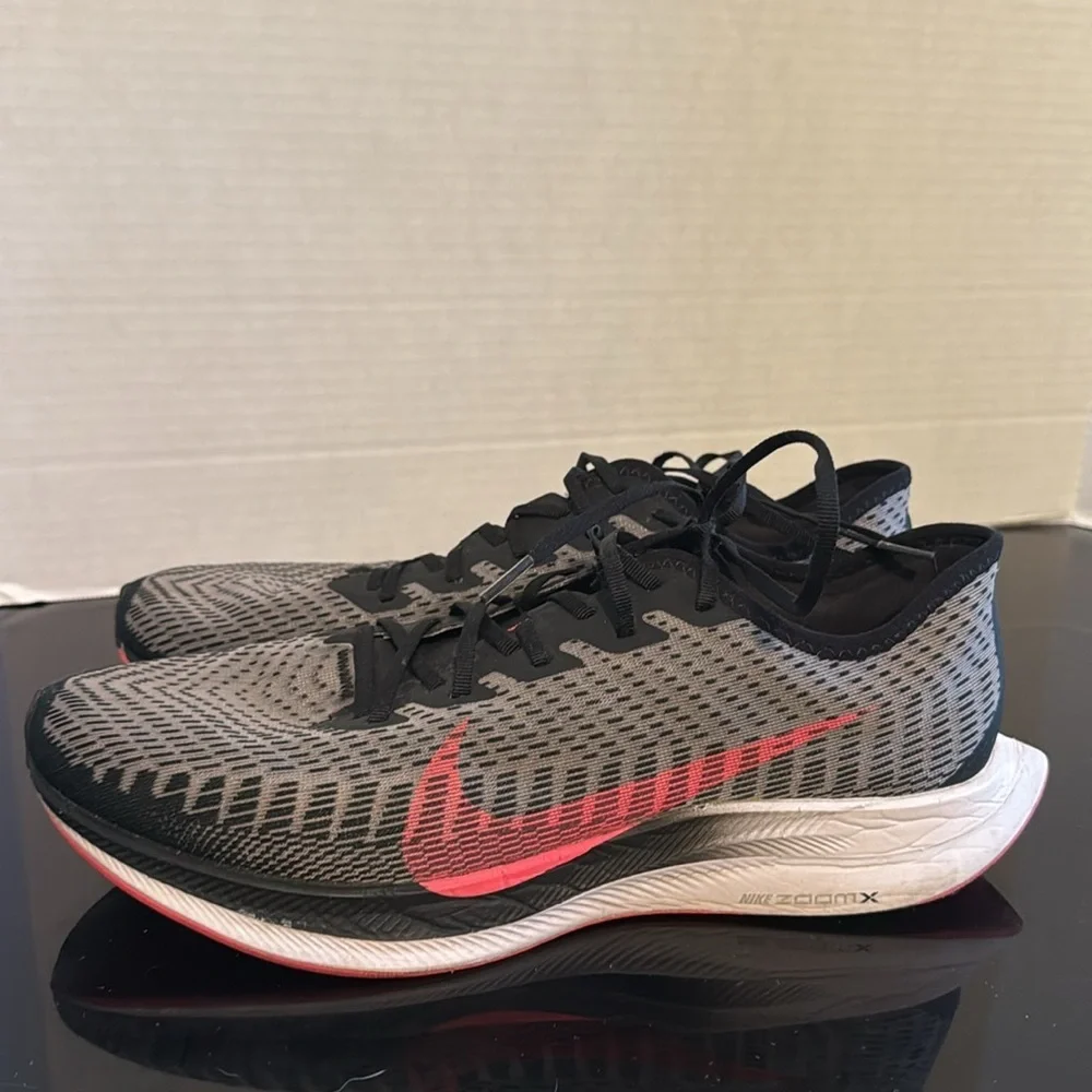 Nike Zoom Pegasus Turbo 2 Black/Pink&Grey AT2863-007 Mens Size 12 Running Shoe